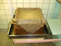 Presstuch im Packrahmen